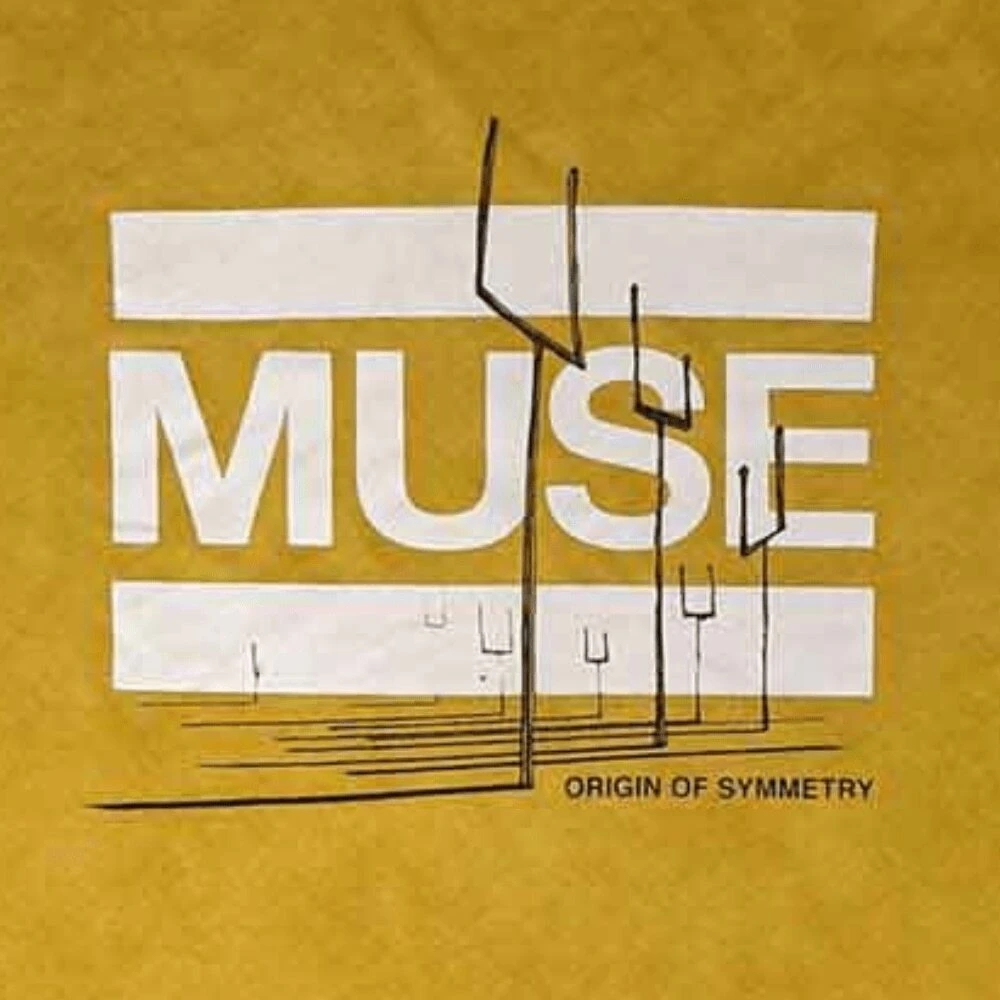 Hey Rusty Muse Official Band TShirt Origin Of Symmetry (DipDye