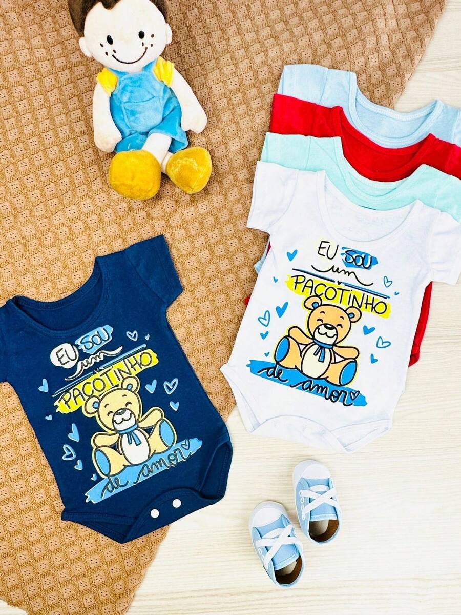 Baby Boy Bodysuit Little Bundle Of Love - 彩色 - 查看 1