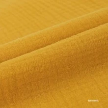 1 pieza Tela de muselina de algodón 100% de doble capa, resistente a las arrugas, agradable a la piel y suave, con medidas pre-cortadas de 50cm x 135cm (19in x 53in). Tela de muselina de algodón de doble capa para costura DIY, adecuada para pijamas, mantas para dormir, vestidos, ropa de estar en casa, diademas, toallas, batas de baño y otras manualidades.