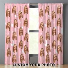 1pc Customized Photo Curtain, Personalized Curtain, Custom Picture Curtain, Birthday Gift, Home Decor Personalized Gift - Multicolor - View 21