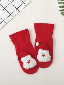 Kids Christmas Character Socks, Non-Slip, Suitable For Boys & Girls, Autumn/Winter