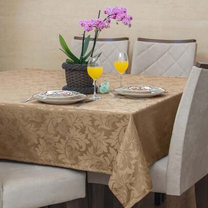 Toalha De Mesa Jacquard Decoração Natalina