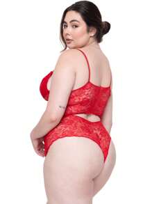 Golden Modas Kit 2 Lingerie Set Lace Waiting Husband Sensual Plus Size Cropped And Panties Shorts Sexy Intimate Fashion Factory Promotion Resale - trắng - Xem 3