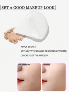 3/8/15/24 miếng mút trang điểm hình tam giác, dụng cụ trang điểm mỹ phẩm, mút trang điểm BB dạng đệm khí, mút trang điểm khô và ướt, mút trang điểm hình tam giác mềm mại và mịn màng cho mặt và cơ thể, bộ dụng cụ trang điểm - trắng - Xem 5