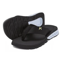 Promotion Kenner Slot Men's Flip Flops Sandal Transformes Slot Casual WHITE 34 TO 44 Urban Beach Fashion - Đen và trắng - Xem 1