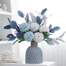 1 pieza de maceta de plástico corrugado, decoración para el hogar, disponible en varios colores, adecuado para arreglos florales DIY, comedor, sala de estar, balcón, decoración de boda, jarrón, decoración de habitación, jarrón de vidrio