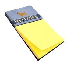 Caroline's Treasures Carolines Treasures Bloodhound Welcome Sticky Note Holder Large Multicolor - 彩色 - 查看 1