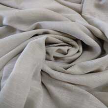 Linen Voile Gauze Curtain With Blackout Lining 7.00x2.50 Luxury - 米色 - 查看 1