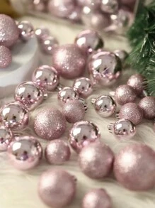 28 chiếc-Đồ trang trí cây thông Noel dạng bóng mờ, Vật dụng trang trí cửa sổ, Bộ hộp quà tặng mặt dây chuyền hình bóng trang trí Giáng sinh, Bố cục cửa sổ trung tâm mua sắm, Khách sạn, Gói đồ trang trí cây thông Noel, Trang trí tiệc Giáng sinh - Hoa hồng vàng - Xem 3