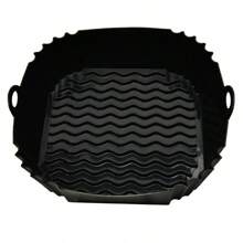 Van vierkante siliconen airfryervoering, geschikt voor 4-7 liter, 8-inch siliconen airfryervoeringpot, voedselveiligheid airfryer ovenaccessoires, vervangers voor bakpapier, herbruikbare airfryer siliconenvoering, keukengadgets en keukenbenodigdheden