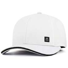 Anth Co Curved Brim Cap Original Closed Back Border Flex Pro - 白色 - 查看 2