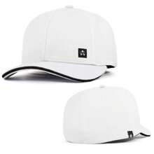 Anth Co Curved Brim Cap Original Closed Back Border Flex Pro - 白色 - 查看 1