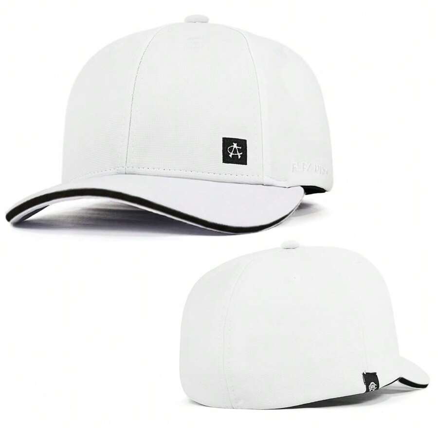 Anth Co Curved Brim Cap Original Closed Back Border Flex Pro - 白色 - 查看 1