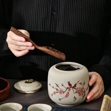 陶瓷密封干果储物罐，家用储物罐 - 彩色 - 查看 6