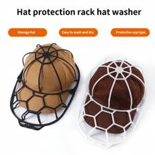 2pcs Baseball Cap Washer, Washing Machine Safe Cap Cleaner To Prevent Deformation, Cap Cleaning Protector, Baseball Cap Laundry Cleaning Cage