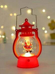 4 件圣诞装饰 LED 便携式油灯（不含电池）圣诞老人、圣诞树、圣诞雪人小夜灯圣诞礼物装饰灯 - 彩色 - 查看 6