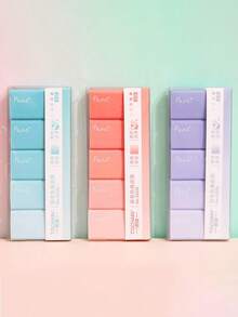 TOCHAIN 5 cục tẩy màu Macaron/gói, tối giản không để lại dấu vết, dễ xóa, ít mảnh vụn, thích hợp cho học sinh, nhân viên văn phòng, đồ dùng học tập, hoàn hảo cho ngày lễ tình nhân, tốt nghiệp, trở lại trường, ngày của mẹ, sinh nhật, giáng sinh, lễ tạ ơn, quà tặng năm mới - Một cỡ - Xem 3
