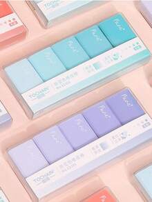 TOCHAIN 5 cục tẩy màu Macaron/gói, tối giản không để lại dấu vết, dễ xóa, ít mảnh vụn, thích hợp cho học sinh, nhân viên văn phòng, đồ dùng học tập, hoàn hảo cho ngày lễ tình nhân, tốt nghiệp, trở lại trường, ngày của mẹ, sinh nhật, giáng sinh, lễ tạ ơn, quà tặng năm mới - Một cỡ - Xem 4