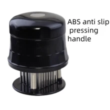 Stainless Steel Round Meat Tenderizer With 56 Needles, Beef Meat Tenderizing Tool, Kitchen Meat Mallet Hammer - Multicolor - View 3