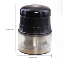 Stainless Steel Round Meat Tenderizer With 56 Needles, Beef Meat Tenderizing Tool, Kitchen Meat Mallet Hammer - Multicolor - View 7