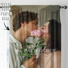 1pc Customized Curtain, Personalized Curtain, Customized Photo Curtain, Birthday Gift, Home Decor Personalized Gift - Multicolor - View 27