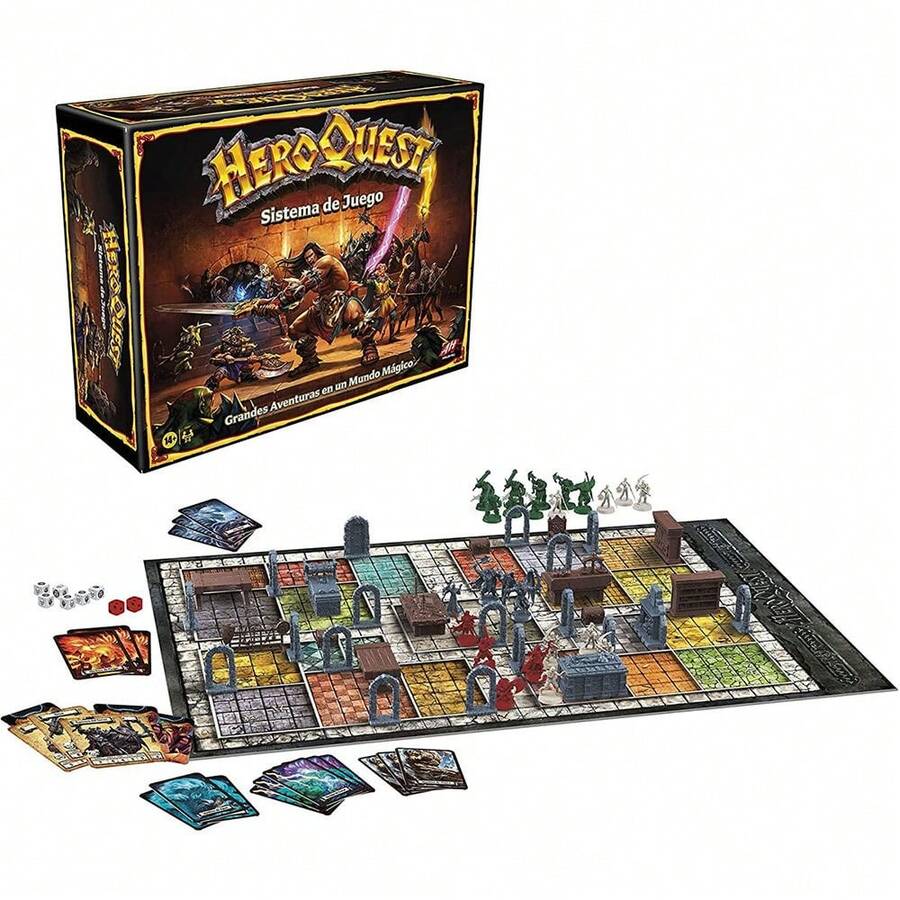 Hasbro Board Game Hero Quest Dungeons Avalon Hill Spanish - Delivery In 24/48h (Peninsula) - Multicolor - View 1