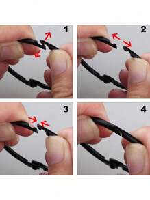 12 件防锈圆形浴帘挂钩环，铁质浴帘环挂钩，适用于浴室浴帘杆，浴室配件