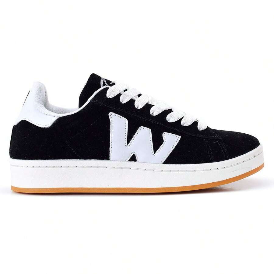 Men's Basic Casual Sneakers Super Soft And Light Premium Line - 黑與白 - 查看 1
