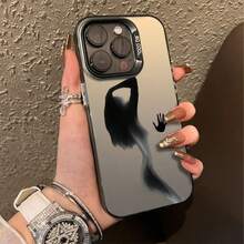 Charm Bangs Shadow Niche 个性化保护手机壳适用于 iPhone 16 Pro Max、15/14 Plus、13、12、11