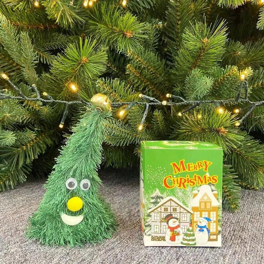 Rocking Tree Bell Electric Toy, Dancing & Music, Santa Holiday Gift Birthday - Green - View 1