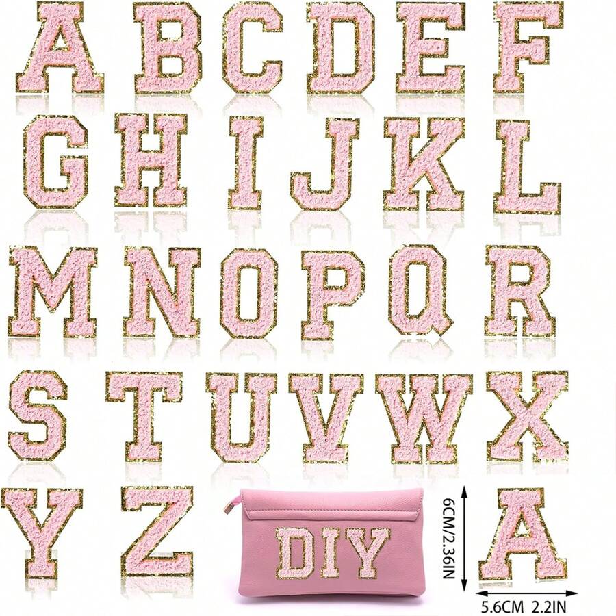 Chenille Letter Patch, Preppy School Team Letter Patch For Clothes And