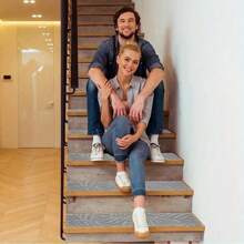 15 Pack 8"X 30" Non-Slip Carpet Stair Runners Treads For Indoor Wooden Steps With Self Adhesive Tape Rug Anti Moving Staircase Covers Mats For Elders And Pets Reusable Washable Adhesive