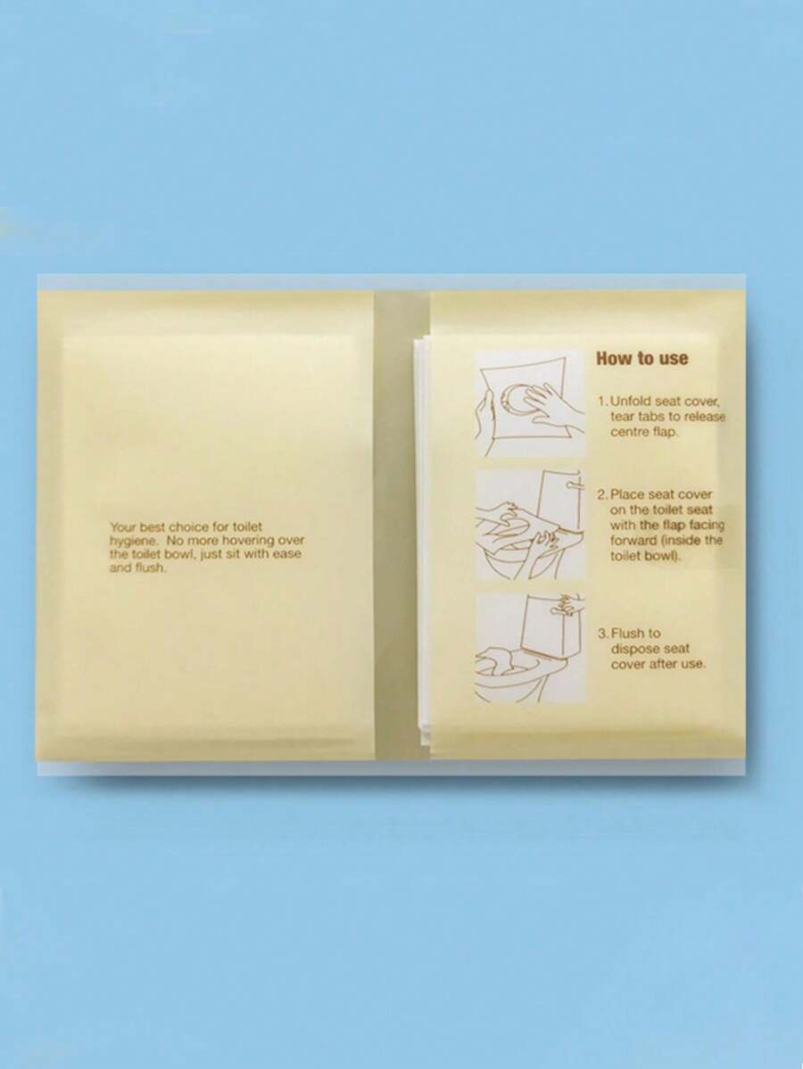 10pcs Disposable Portable Toilet Seat Mat, Toilet Cleaning Pad, One