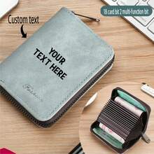 Personalized Engraved Card Holder, Compact High-End Driving License Wallet, Multi-Card Slot, Large Capacity Card Case For Men And Women,Purses And Bags Women - Multicolor - View 2