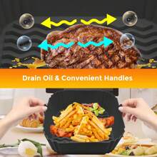 Van vierkante siliconen airfryervoering, geschikt voor 4-7 liter, 8-inch siliconen airfryervoeringpot, voedselveiligheid airfryer ovenaccessoires, vervangers voor bakpapier, herbruikbare airfryer siliconenvoering, keukengadgets en keukenbenodigdheden