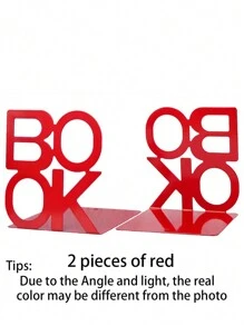 2 stuks/1 stuk BOEK boekensteun in de vorm van een letter, metalen boekensteunen voor op het bureau, intrekbare boekensteun voor studenten, retro minimalistische boekensteunen, voor thuis, woonkamer, kantoor, boekenplankdecoratie, Kerstmis, Valentijnsdag, nieuwjaarscadeau, begin van het schooljaar