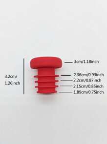 3pcs Silicone Bottle Caps, Durable Screw Threaded Silicone Sealing Stoppers - Multicolor - View 5