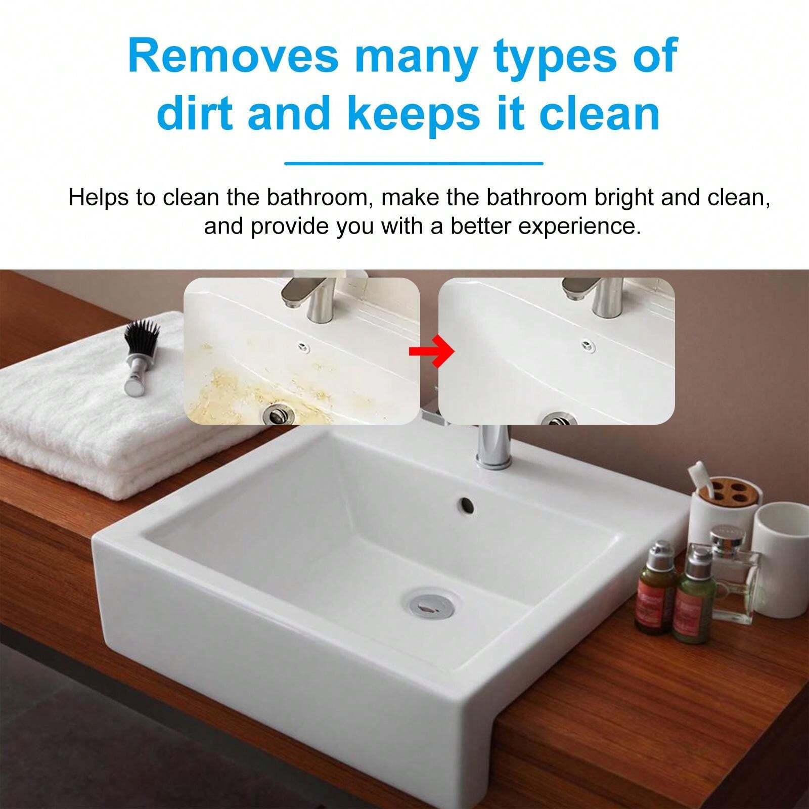 Bathroom Cleaner Sink Faucet Shower Shower Glass Mirror Tile Scale