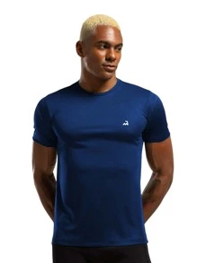 Kit 4 Men's Dry Fit T-Shirt Short Sleeve Drifit Gym Running CrossFit Fitness Plain Premium Polyester - 彩色 - 查看 3