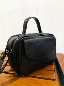 Bolsa de Couro legítimo 100% couro baú bolsal feminina