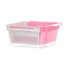 Retractable Sink Drainer With Handles Basket Adjustable Rack For Food Multipurpose Plastic - A641 - Hồng - Xem 1