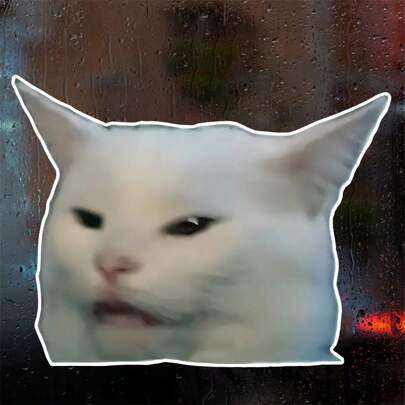 1PC, Funny 3 Inch Removable Outdoor Waterproof Vinyl Creative Gift Cyberculture Fanin Stickers.Suitable For Laptops, Tablets, Cell Phone Cases, Dormitory Decorative Walls, Mugs, Refrigerator Stickers, Stationery Boxes, Pole Bags, Mirror Borders, Backpacks, Luggage, Skateboards, Bicycles, Motorcycles, Car Rear Windows, Car Bumper Stickers, Office Desks, And Any Smooth Surfaces.