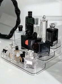 1 Piece, Display Shelf For Perfume Storage. Cosmetics And Skincare Product Storage - Clear - View 5