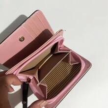 Ví nữ ngắn có thể gập lại có khóa kéo hoạt hình mèo đa chức năng kẹp học sinh túi quà tặng quà tặng cho giáo viên cho phụ nữ ví ví ví nhỏ ví dễ thương - màu đen - Xem 6