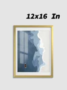 精美相框，尺寸可选4x6、5x7、8x8、8x10、12x12、11x14、12x16英寸，方形和长方形人像相框，适合壁挂或桌面摆放，颜色可选黑色/白色/木色/棕色/金色 - 多色 - 查看 8