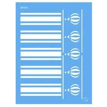 IN7002 - Listra com Balões - 15x20 - Stencil Gatas Arteiras