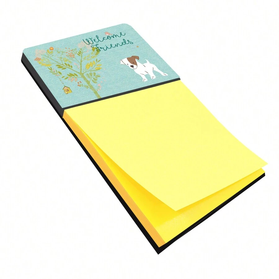 Caroline's Treasures Carolines Treasures Welcome Friends Jack Russell Terrier Puppy Sticky Note Holder Large Multicolor - Nhiều màu - Xem 1