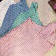 Women's Modal Bodysuit One Shoulder Sleeveless Mule Lame Knot On The Strap Summer Knitwear - Bé Xanh - Xem 3