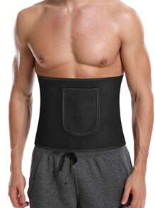 1件，汗束腰带，运动保护腰带，腹部压缩带，塑料腰带，银离子口袋，抑汗腰带 - 彩色 - 查看 11