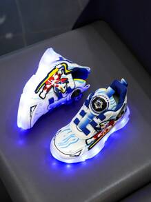 USB oplaadbare LED-lichtgevende schoenen, 16 kleuren knipperend, lichtgevende sneakers casual schoenen voor kinderen, jongens, meisjes, peuters, Kerstmis, Halloween-cadeaus, lente/herfst/winter